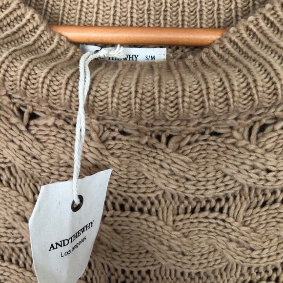 ANDTHEWHY Brown Fringe Sweater - Picture 5 of 6